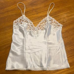 Vintage Christian Dior Silk & Lace Cami